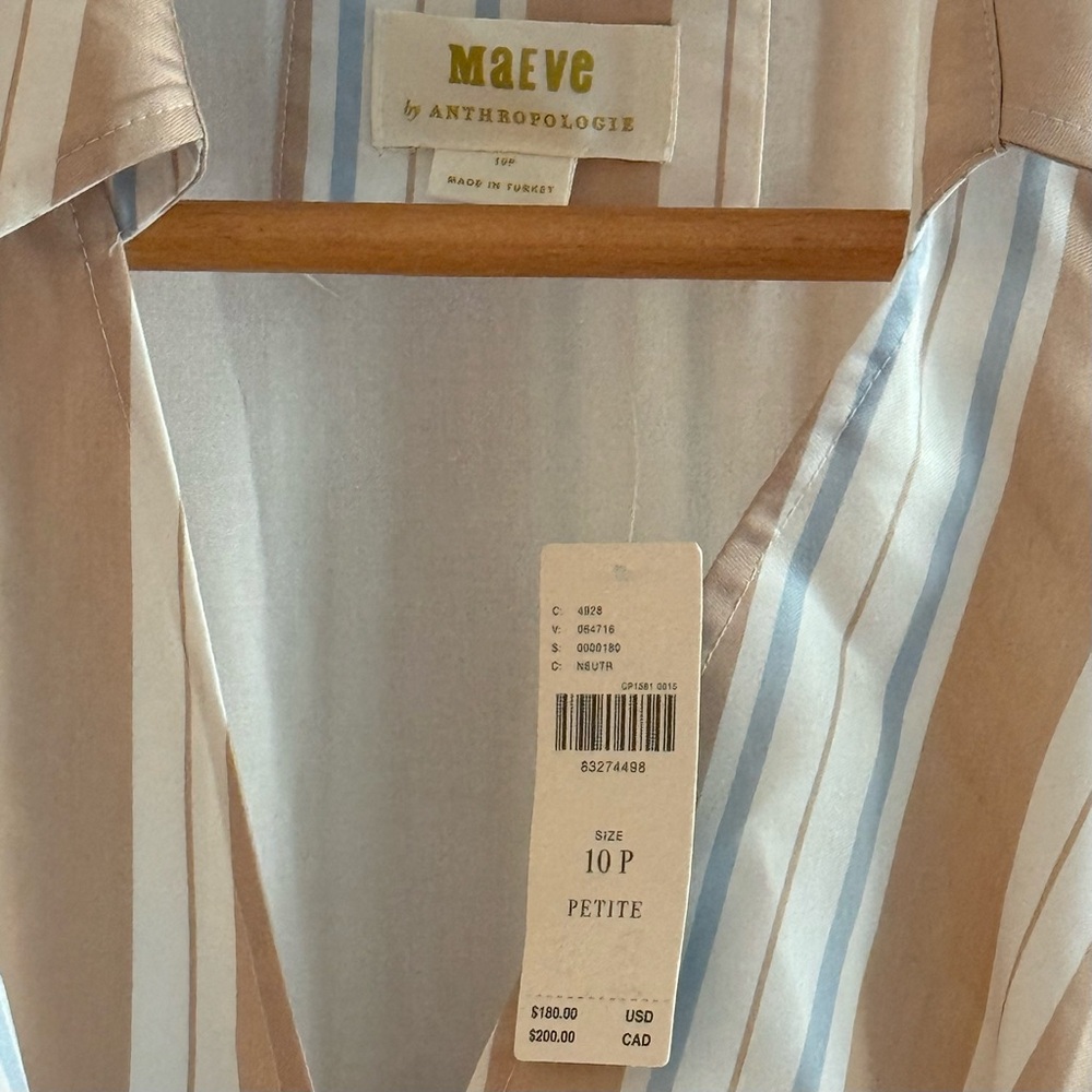 Maeve Anthropologie Halter Dress in Cream and White - Picture 14 of 15